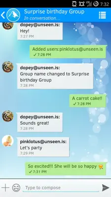 Unseen Messenger android App screenshot 1